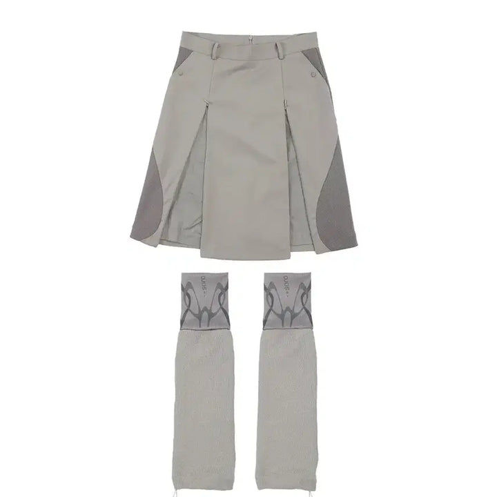 [BUNJANG] ojos Midi Skirt / 오호스(ojos) 레그워머 미디스커트