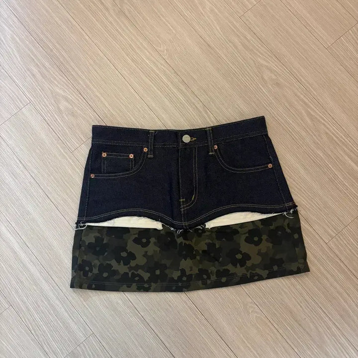 [BUNJANG] Andersson Bell Butterfly Micro Denim Skirt / 앤더슨벨 카모 버터플라이 마이크로 데님 스커트 26