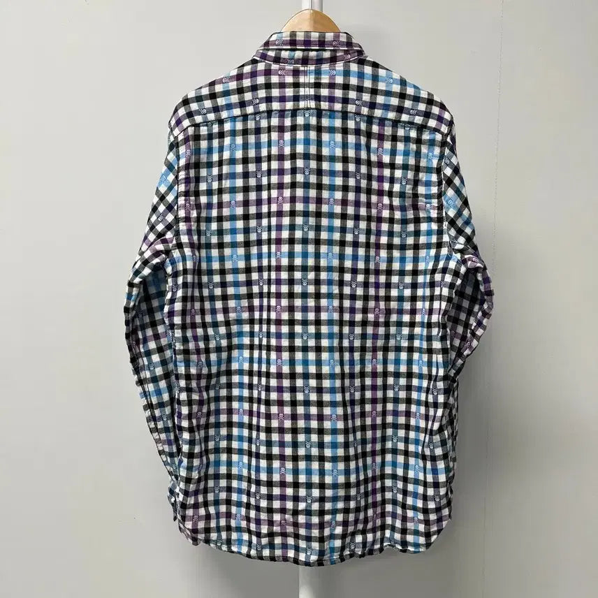 [BUNJANG] BEAMS HEART Skull Check Shirt / [L]  BEAMS HEART 빔즈 스컬 체크 셔츠 95~98사이즈