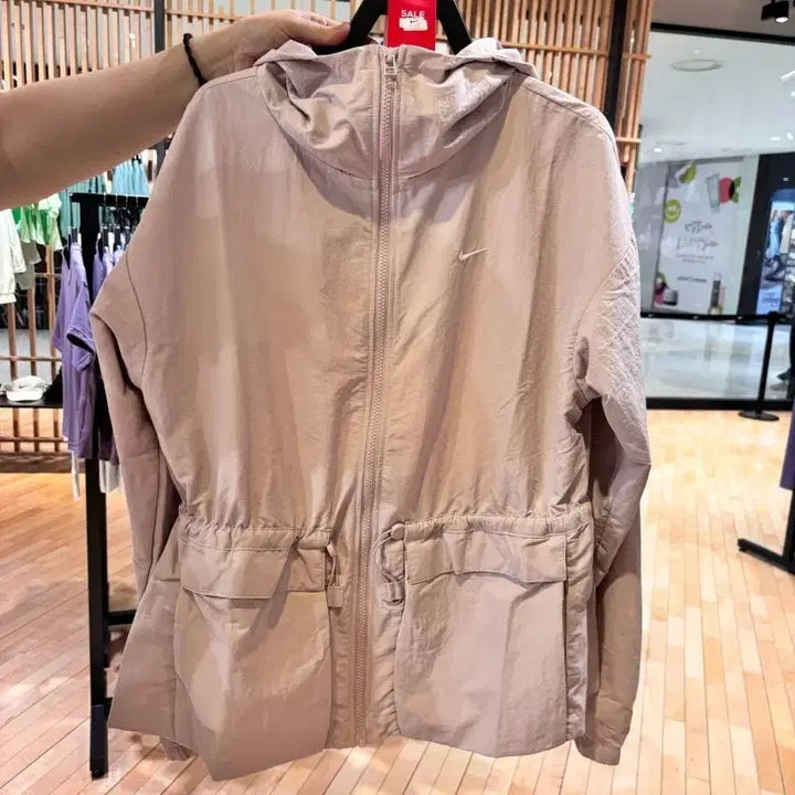 [BUNJANG] Nike Pink Windbreaker Hooded Jacket / 나이키 핑크 바람막이 후드 자켓