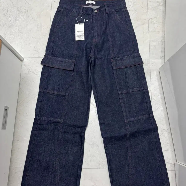 [SOLD OUT] 베테제 카고팬츠 와이드 데님팬츠 새제품 싸게 팔아요