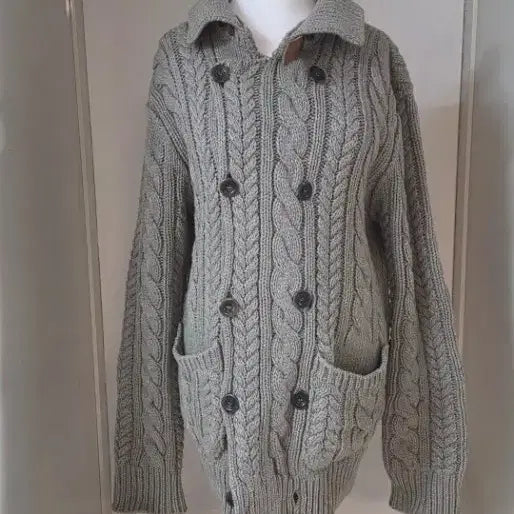 [BUNJANG] C.P. Company Cable Knit Cardigan / C.P. Company 꽈배기 가디건 (정품)_레어템