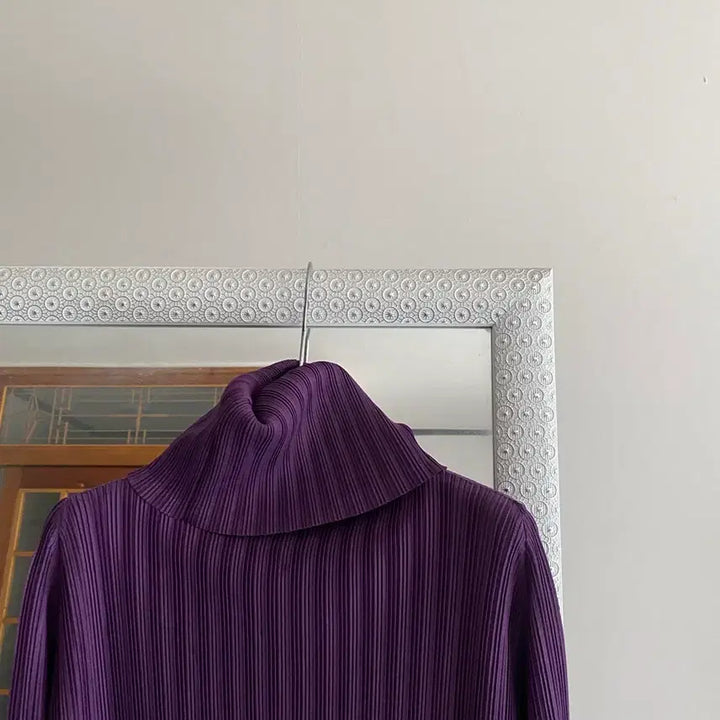 [BUNJANG] Pleats Please Purple Long Sleeve Top / 플리츠플리즈 새 상의 얼른 데려가주세요