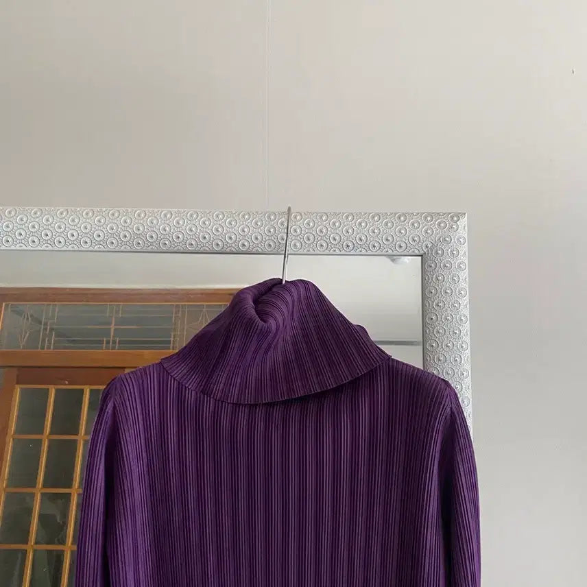 [BUNJANG] Pleats Please Purple Long Sleeve Top / 플리츠플리즈 새 상의 얼른 데려가주세요