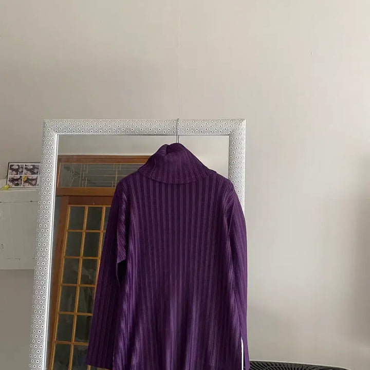 [BUNJANG] Pleats Please Purple Long Sleeve Top / 플리츠플리즈 새 상의 얼른 데려가주세요