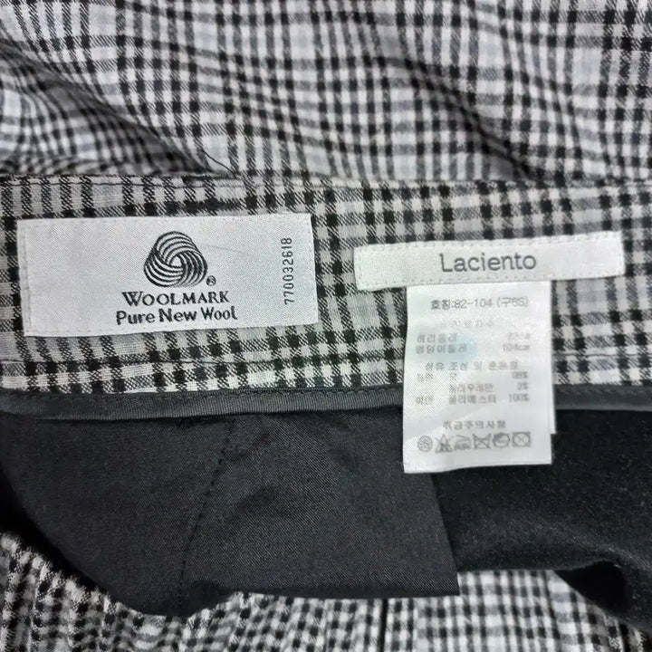[BUNJANG] LACIENTO Black Check Pants Women&