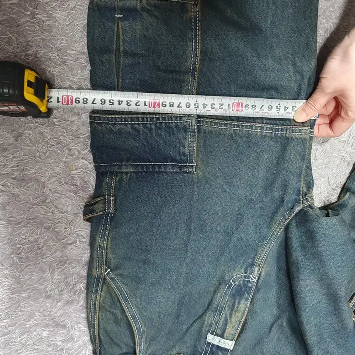 [BUNJANG] Martine Rose Cargo Denim Carpenter Pants (Size 26) / 마르떼 프랑소와 저버 카고 데님 팬츠 카펜터 청바지 26