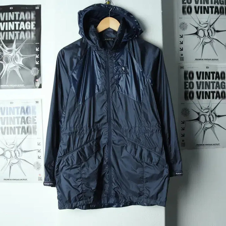 [BUNJANG] Black Yak Lightweight Windbreaker Jacket / W(M) 블랙야크 집업 바람막이 점퍼자켓 경량 네이비 올드스쿨-179CA