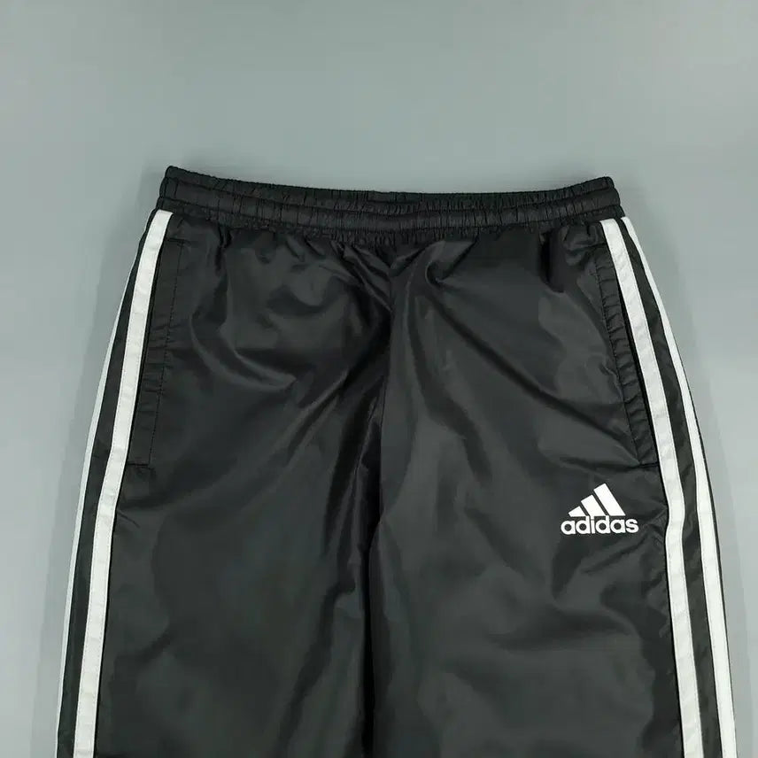 [BUNJANG] Adidas Kids Black Charcoal White Raglan Climastorm Sweatshirt Set / 아디다스 블랙 차콜 화이트 배색 로고 삼선 레글런 클라이마스톰 기모 바람
