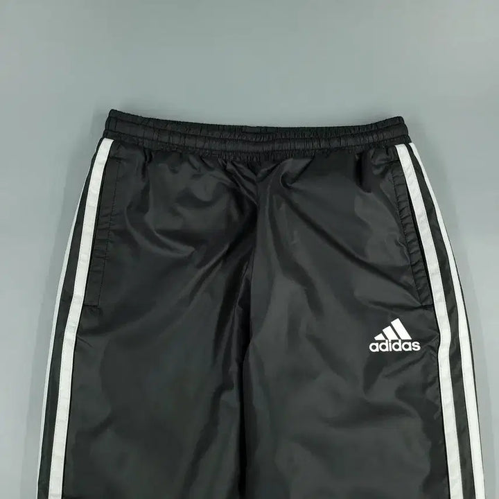 [BUNJANG] Adidas Kids Black Charcoal White Raglan Climastorm Sweatshirt Set / 아디다스 블랙 차콜 화이트 배색 로고 삼선 레글런 클라이마스톰 기모 바람