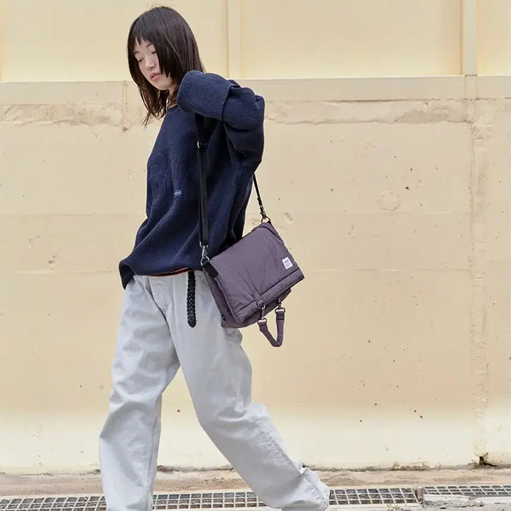 [BUNJANG] MMLG 3-Way Messenger Bag / MMLG 엠엠엘지 쿠션 3way 메신저백 그레이