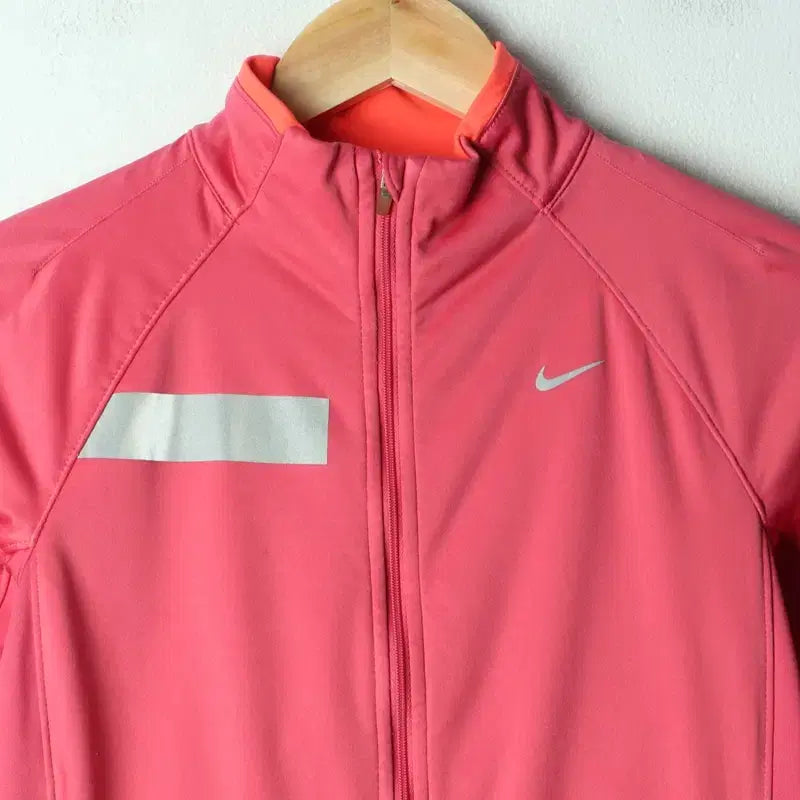 [BUNJANG] Nike Track Top Pink Fleece Jacket / W(S) 나이키 집업져지 트랙탑 기능성 핑크 기모 올드스쿨-179DA