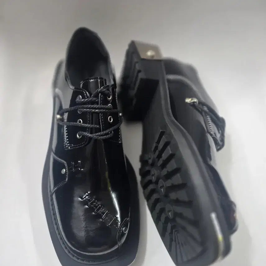 [BUNJANG] LIANSU Black Derby Platform Shoes / LIANSU. 블랙 더비. 플랫폼 슈즈. 미착.