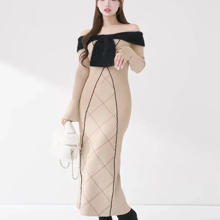 [BUNJANG] Darich Long Off-shoulder Dress / darich 다리치 롱 오프숄더 원피스 지뢰계 양산형 양지뢰 스나계