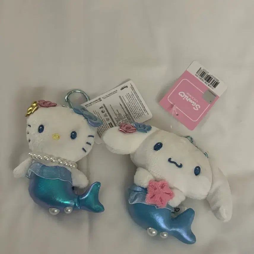 [BUNJANG] Sanrio Hello Kitty Cinnamoroll Pochacco Mermaid Keyring Set / 산리오 헬로키티 시나모롤 포차코 인어 키링
