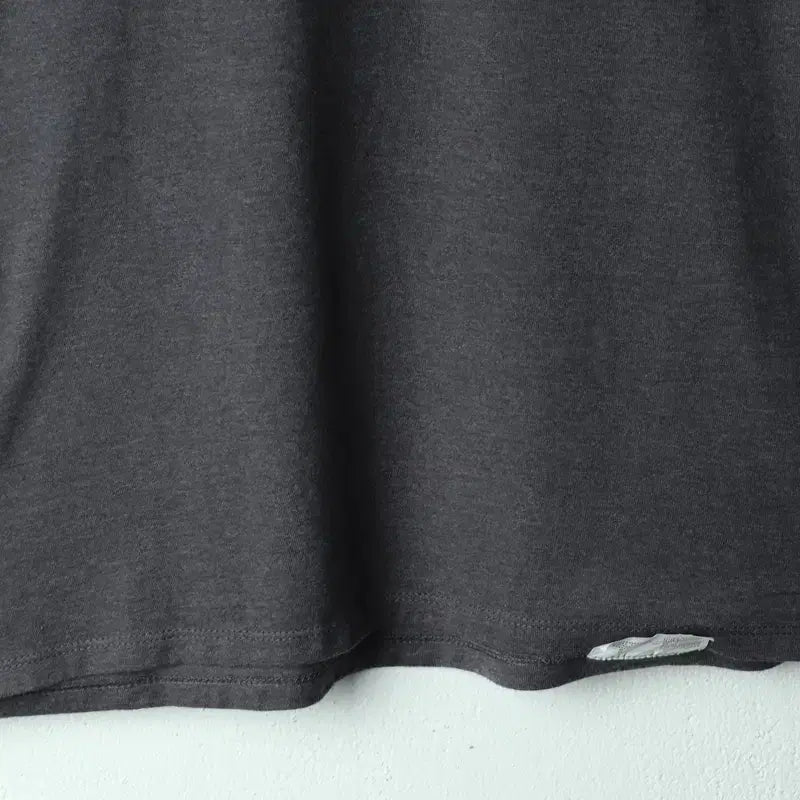 [BUNJANG] Champion Big Logo Gray T-Shirt / (M-L) 챔피온 반팔 티셔츠 빅로고 그레이 올드스쿨-179ED