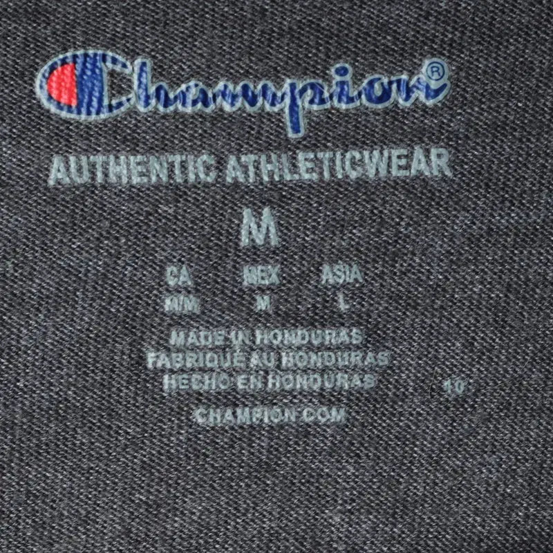 [BUNJANG] Champion Big Logo Gray T-Shirt / (M-L) 챔피온 반팔 티셔츠 빅로고 그레이 올드스쿨-179ED
