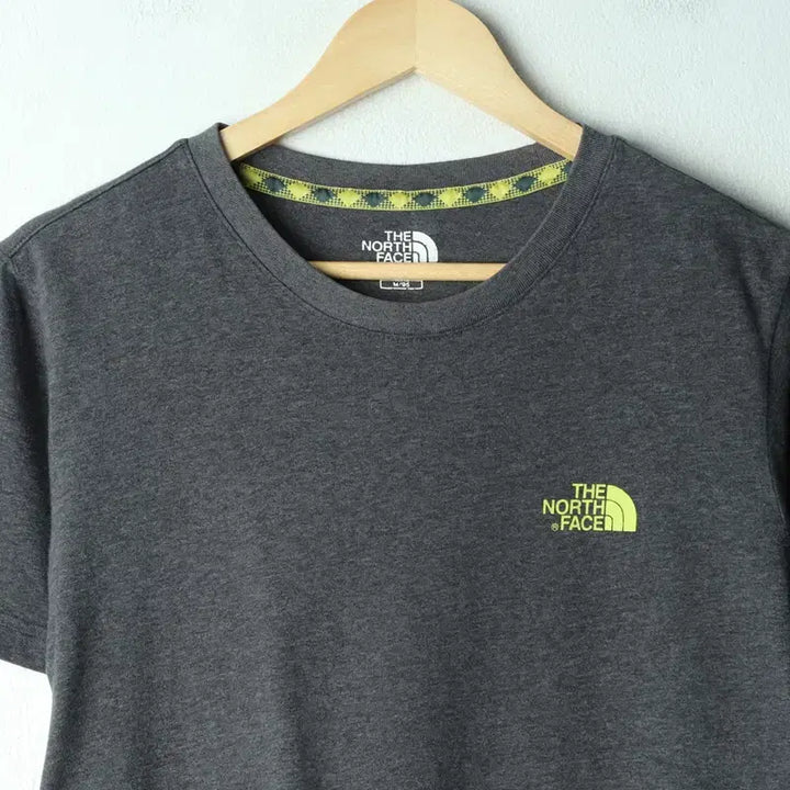 [BUNJANG] The North Face Small Logo Gray T-shirt / (M) 노스페이스 반팔 티셔츠 스몰로고 그레이 올드스쿨-179EE