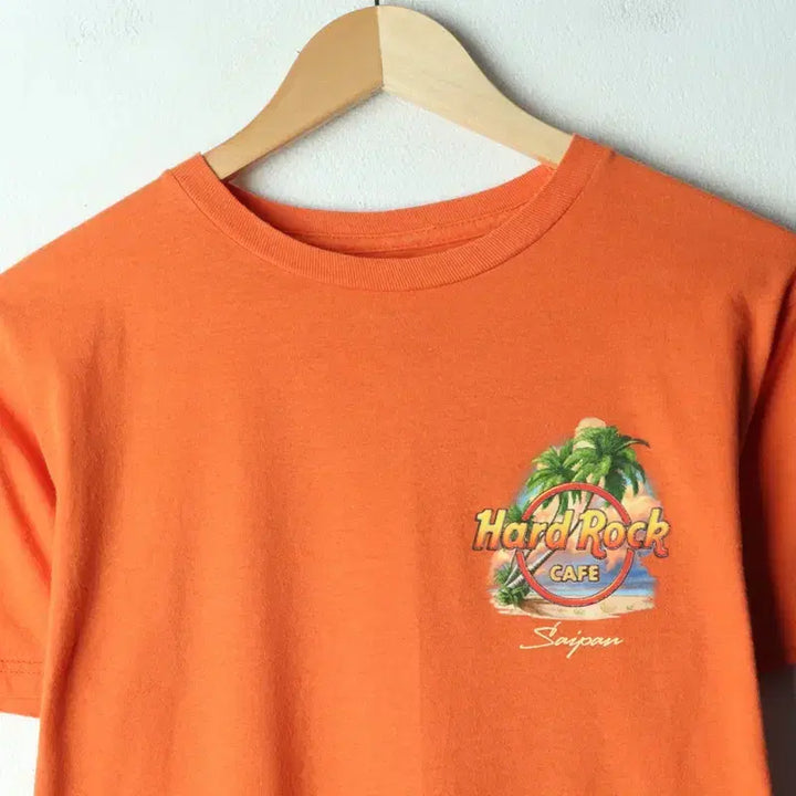 [BUNJANG] Hard Rock Cafe Orange T-shirt / (S-M) 하드락 카페 반팔 티셔츠 락티 오렌지 올드스쿨-179F1
