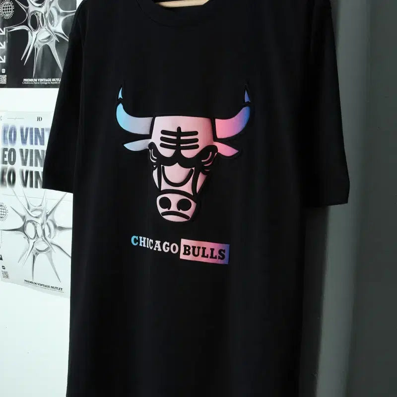 [BUNJANG] NBA Chicago Bulls Short Sleeve T-shirt / (XL-2XL) NBA 엔비에이 반팔 티셔츠 시카고불스-179F5