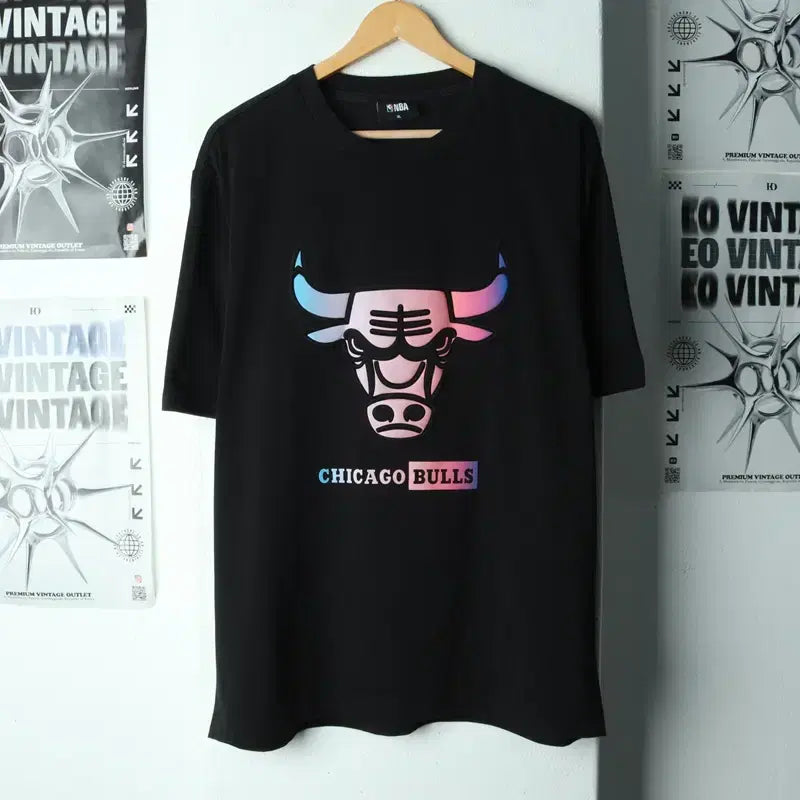 [BUNJANG] NBA Chicago Bulls Short Sleeve T-shirt / (XL-2XL) NBA 엔비에이 반팔 티셔츠 시카고불스-179F5