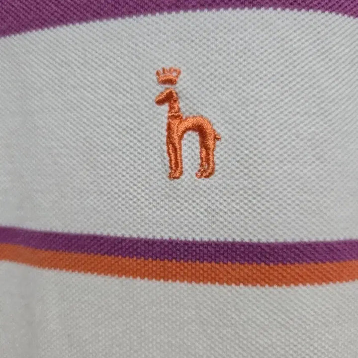 [BUNJANG] Hazzys Stripe Polo Shirt (Size 100) / 헤지스 스트라이프 반팔 카라티 100