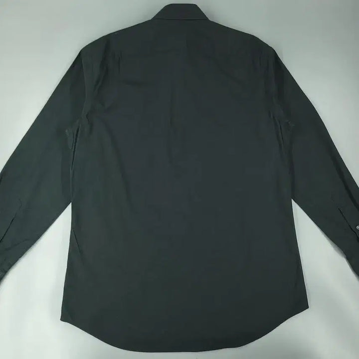 [BUNJANG] Lacoste Pigment Black White Croc Logo Chest Pocket Cotton Blend Shirt / 라코스테 피그먼트 블랙 화이트 크록로고 체스트포켓 코튼블렌드 남방 셔츠