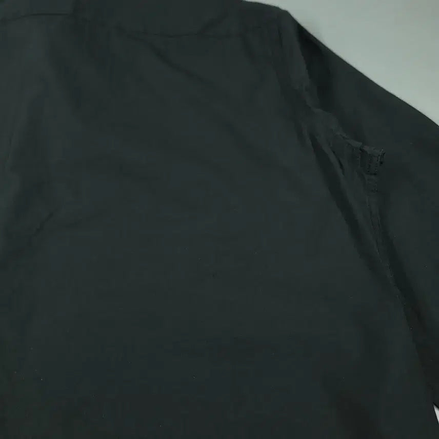 [BUNJANG] Lacoste Pigment Black White Croc Logo Chest Pocket Cotton Blend Shirt / 라코스테 피그먼트 블랙 화이트 크록로고 체스트포켓 코튼블렌드 남방 셔츠