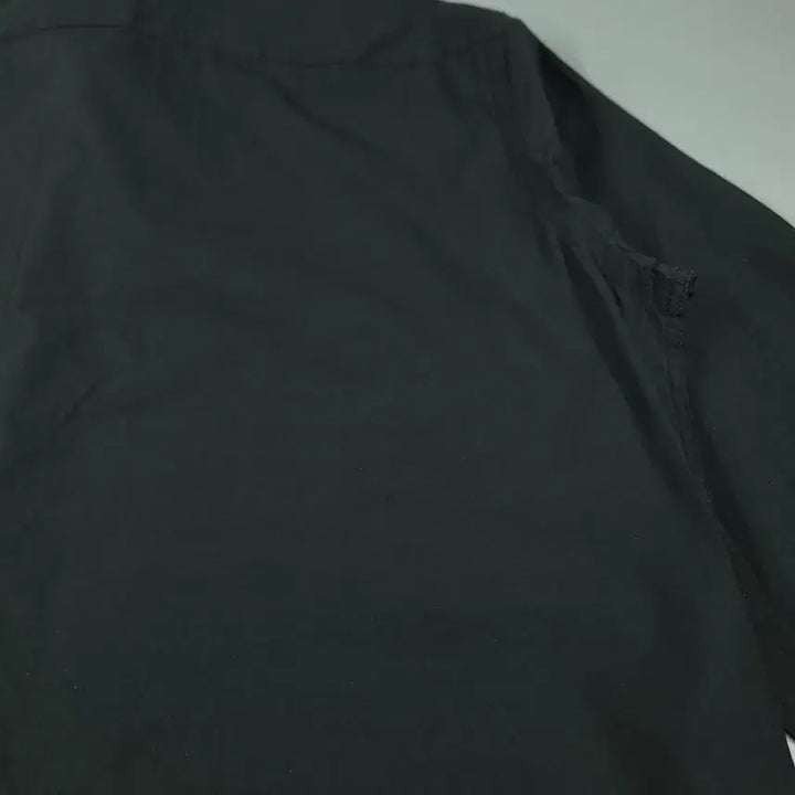 [BUNJANG] Lacoste Pigment Black White Croc Logo Chest Pocket Cotton Blend Shirt / 라코스테 피그먼트 블랙 화이트 크록로고 체스트포켓 코튼블렌드 남방 셔츠