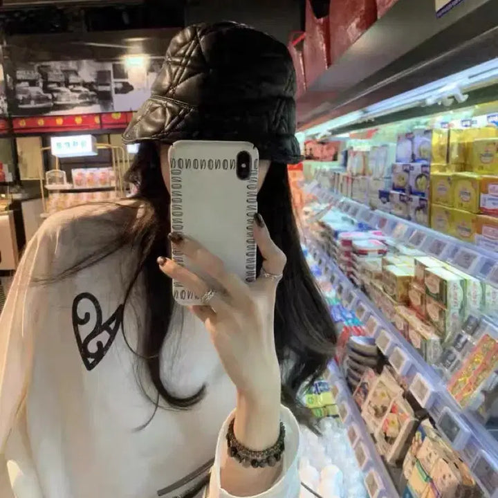 [BUNJANG] Arc Heart Print Long Sleeve T-shirt / 아크 하트 프린트 긴팔 티셔츠