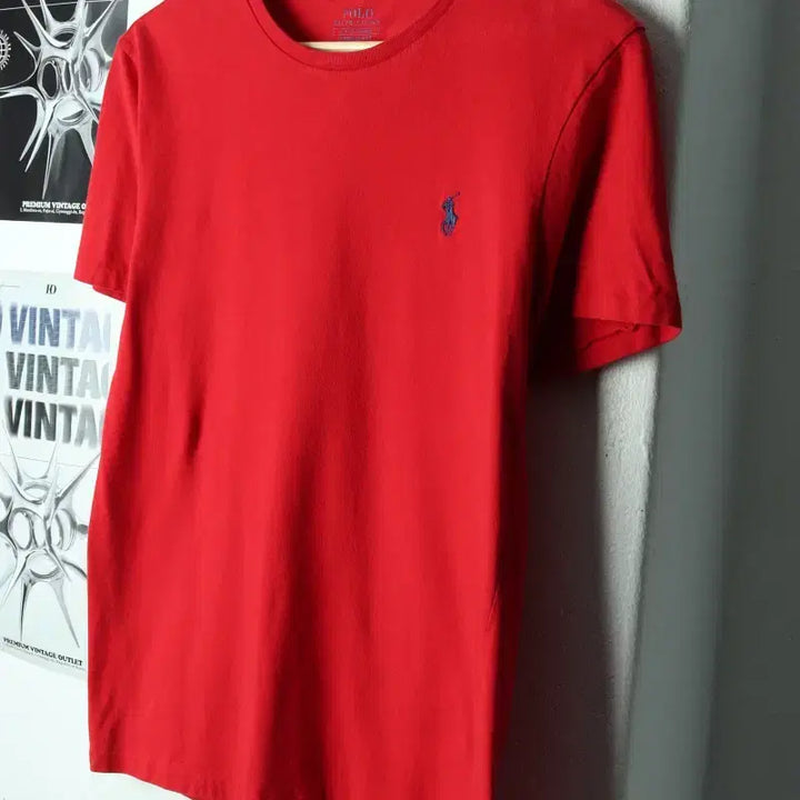 [BUNJANG] Polo Ralph Lauren Short Sleeve T-shirt / (S) 폴로 랄프로렌 반팔 티셔츠 레드 포니 올드스쿨-179F7