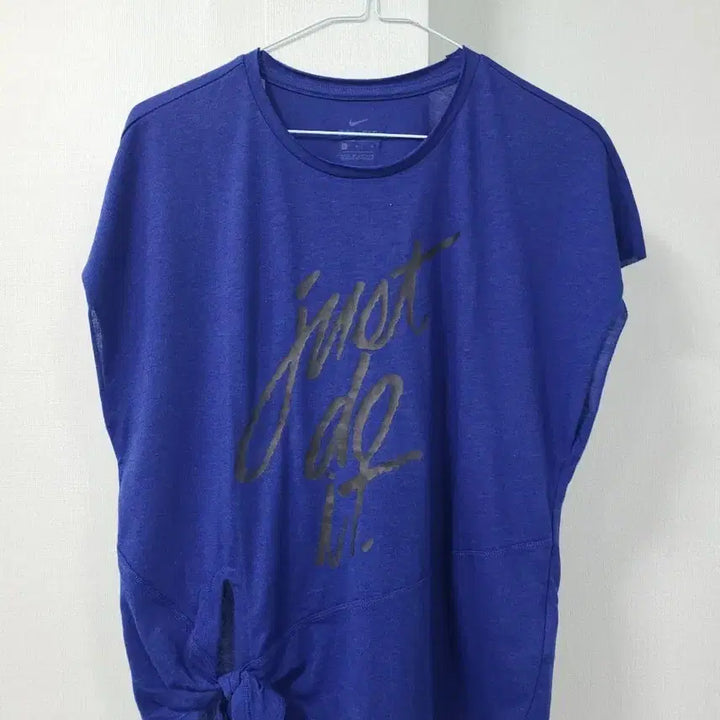 [BUNJANG] Nike Just Do It Knotted Short Sleeve T-shirt Blue M / 나이키 저스트두잇 매듭 반팔 티셔츠 블루 M