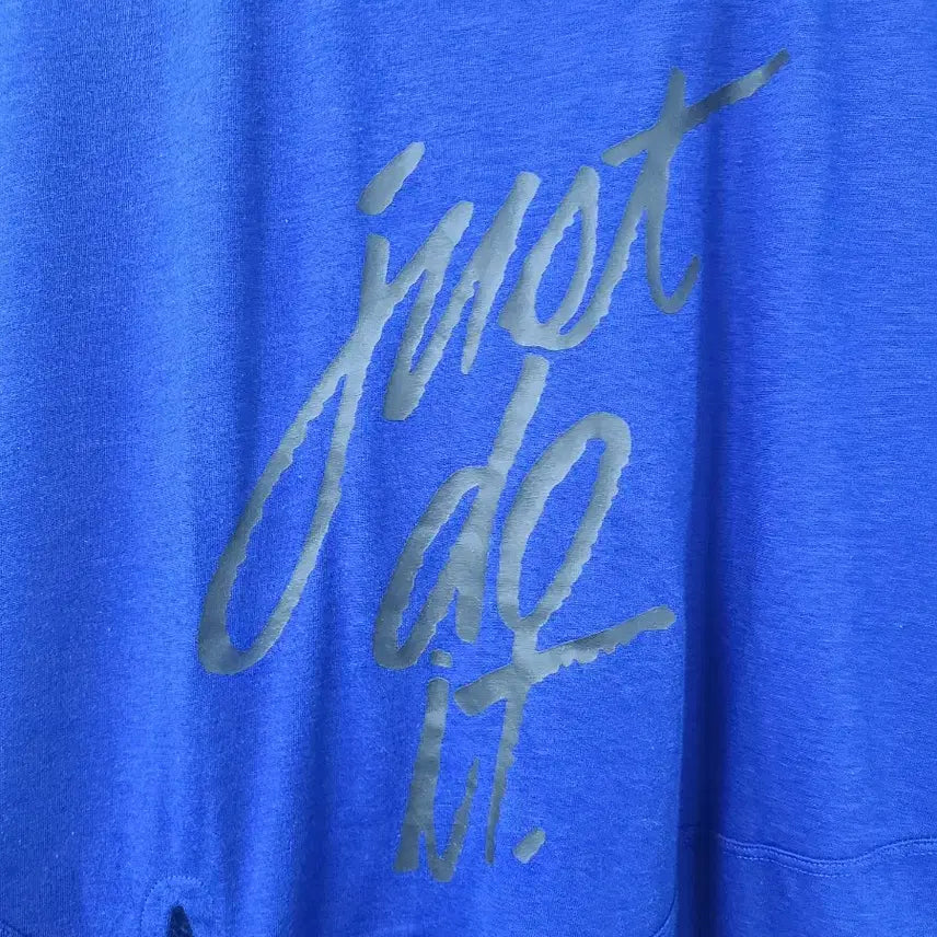 [BUNJANG] Nike Just Do It Knotted Short Sleeve T-shirt Blue M / 나이키 저스트두잇 매듭 반팔 티셔츠 블루 M