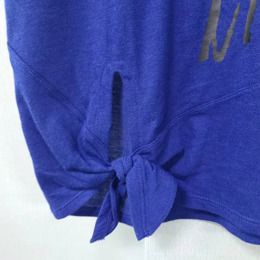[BUNJANG] Nike Just Do It Knotted Short Sleeve T-shirt Blue M / 나이키 저스트두잇 매듭 반팔 티셔츠 블루 M