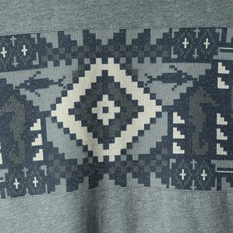 [BUNJANG] Beanpole Navajo Pattern T-shirt / W(XL) 빈폴 반팔 티셔츠 그레이 나바호패턴 유니크-17A00