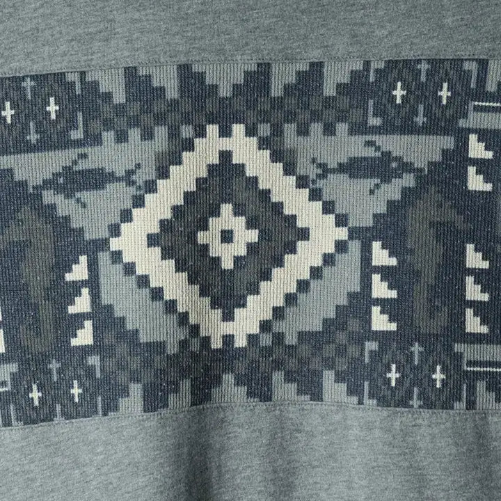 [BUNJANG] Beanpole Navajo Pattern T-shirt / W(XL) 빈폴 반팔 티셔츠 그레이 나바호패턴 유니크-17A00