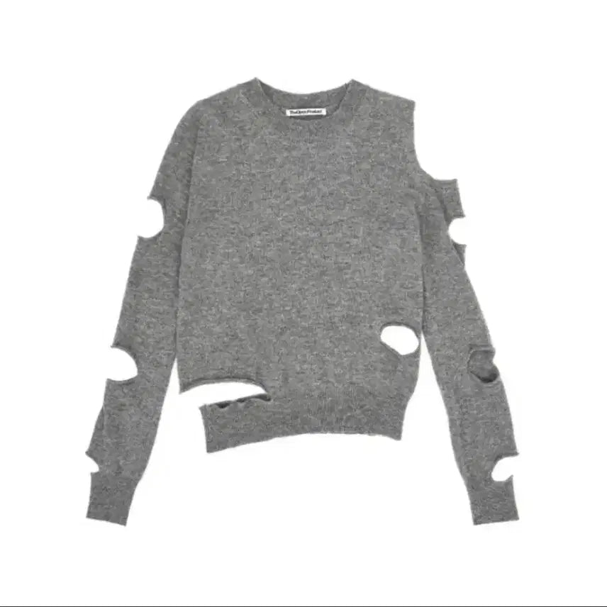 [BUNJANG] TheOpenProduct Cutout Knit Gray / 더오픈프로덕트 컷아웃 니트 그레이
