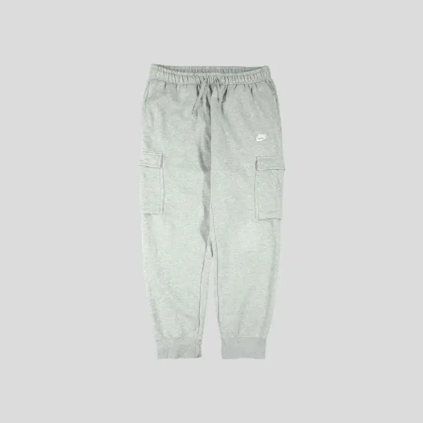 [SOLD OUT] 나이키 그레이 화이트 퓨추라로고 밴딩 기모 카고포켓 조거팬츠 스웻팬츠 트