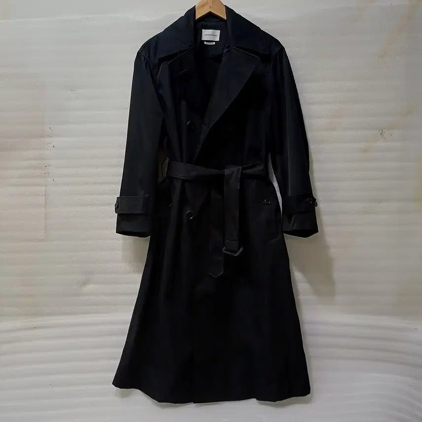 [BUNJANG] Isabel Marant Long Trench Coat Black (Size 34) / 국내 이자벨마랑 봄 가을 롱 트렌치 코트 여성 34 S 블랙 사랑봉봉