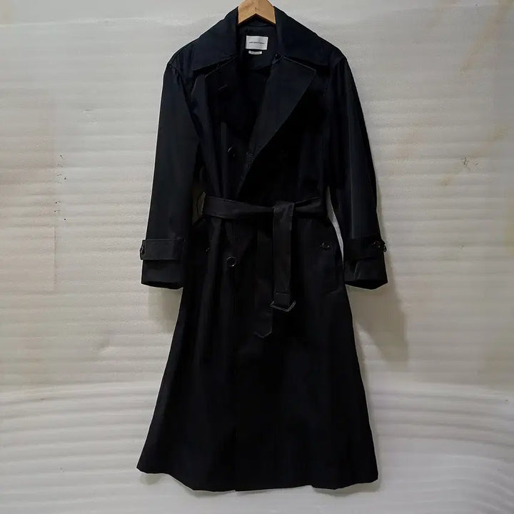[BUNJANG] Isabel Marant Long Trench Coat Black (Size 34) / 국내 이자벨마랑 봄 가을 롱 트렌치 코트 여성 34 S 블랙 사랑봉봉
