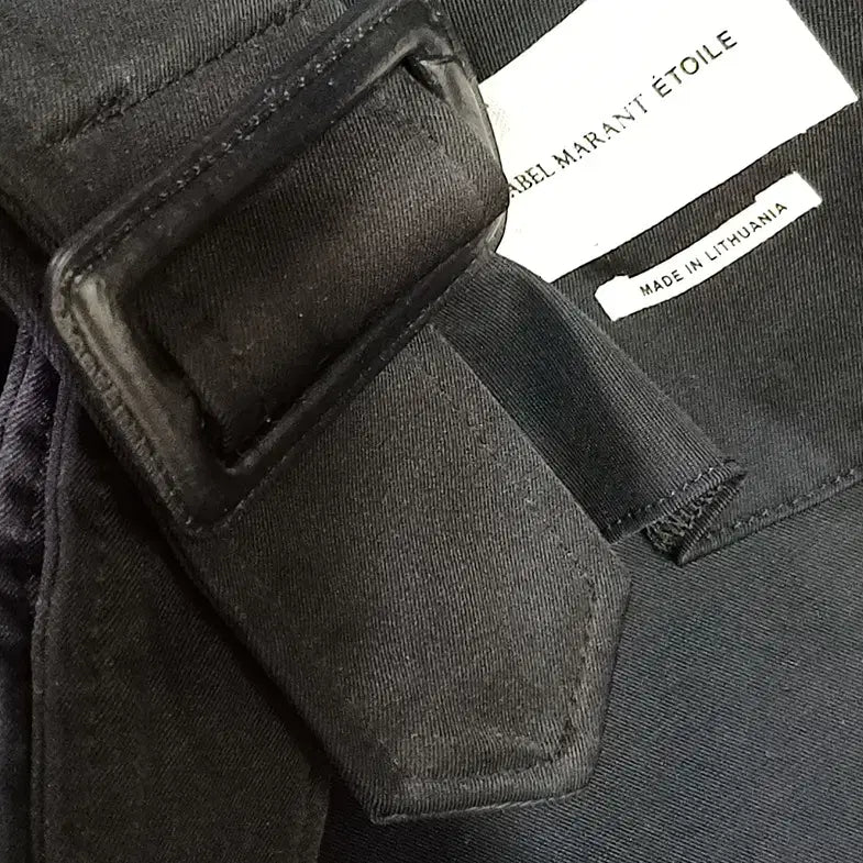 [BUNJANG] Isabel Marant Long Trench Coat Black (Size 34) / 국내 이자벨마랑 봄 가을 롱 트렌치 코트 여성 34 S 블랙 사랑봉봉