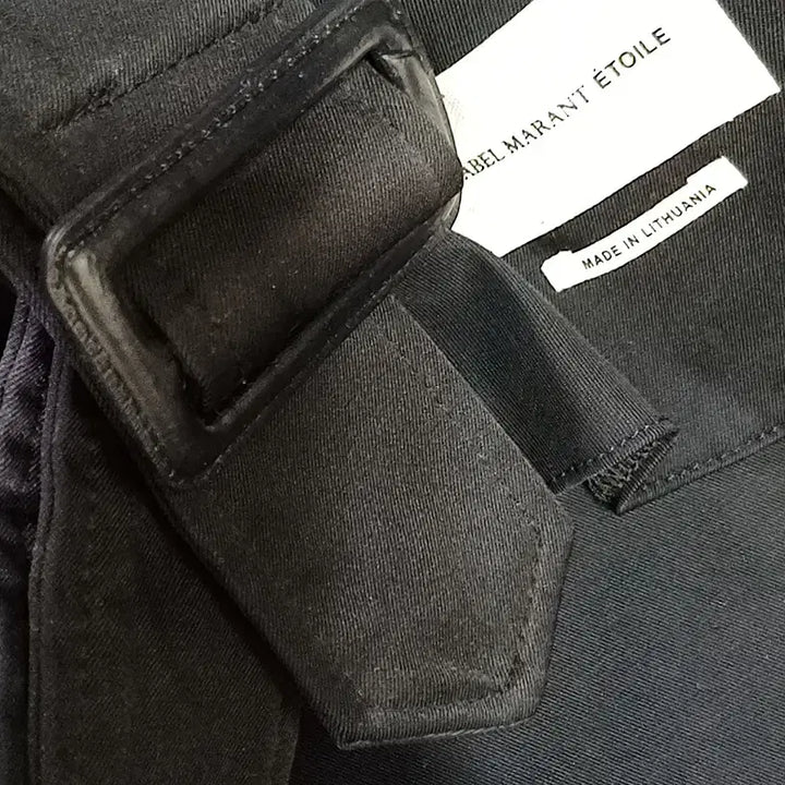 [BUNJANG] Isabel Marant Long Trench Coat Black (Size 34) / 국내 이자벨마랑 봄 가을 롱 트렌치 코트 여성 34 S 블랙 사랑봉봉