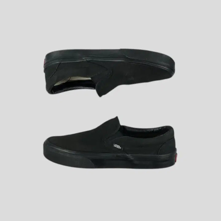 [BUNJANG] Vans Black Slip-On 500714 Mule Sneakers Shoes 250 / 반스 블랙 슬립온 500714 뮬 스니커즈 신발 250