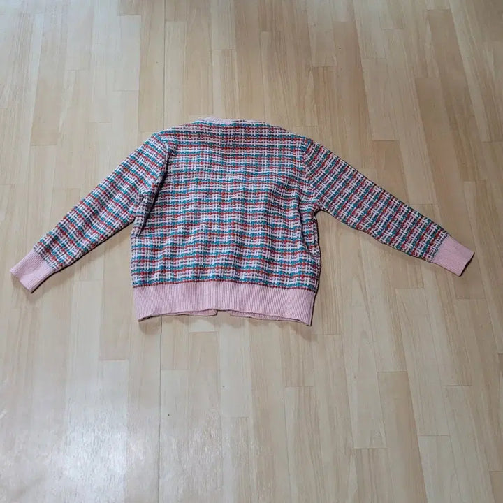 [BUNJANG] Tweed Style Pink Cardigan / 트위드 스타일 핑크 가디건