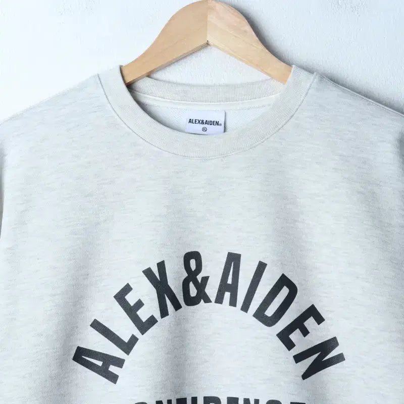 [BUNJANG] Alex &amp; Aiden Big Logo Sweatshirt / (XL) 알렉스앤에이든 맨투맨 티셔츠 빅로고 멜란지 올드스쿨-17959