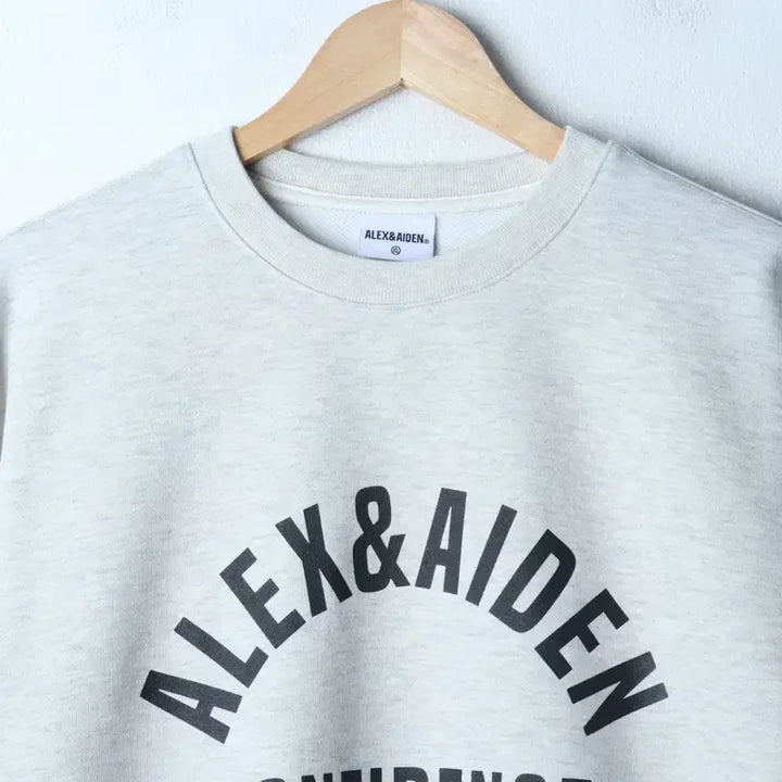 [BUNJANG] Alex &amp; Aiden Big Logo Sweatshirt / (XL) 알렉스앤에이든 맨투맨 티셔츠 빅로고 멜란지 올드스쿨-17959
