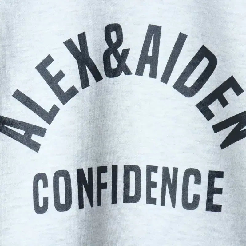 [BUNJANG] Alex &amp; Aiden Big Logo Sweatshirt / (XL) 알렉스앤에이든 맨투맨 티셔츠 빅로고 멜란지 올드스쿨-17959