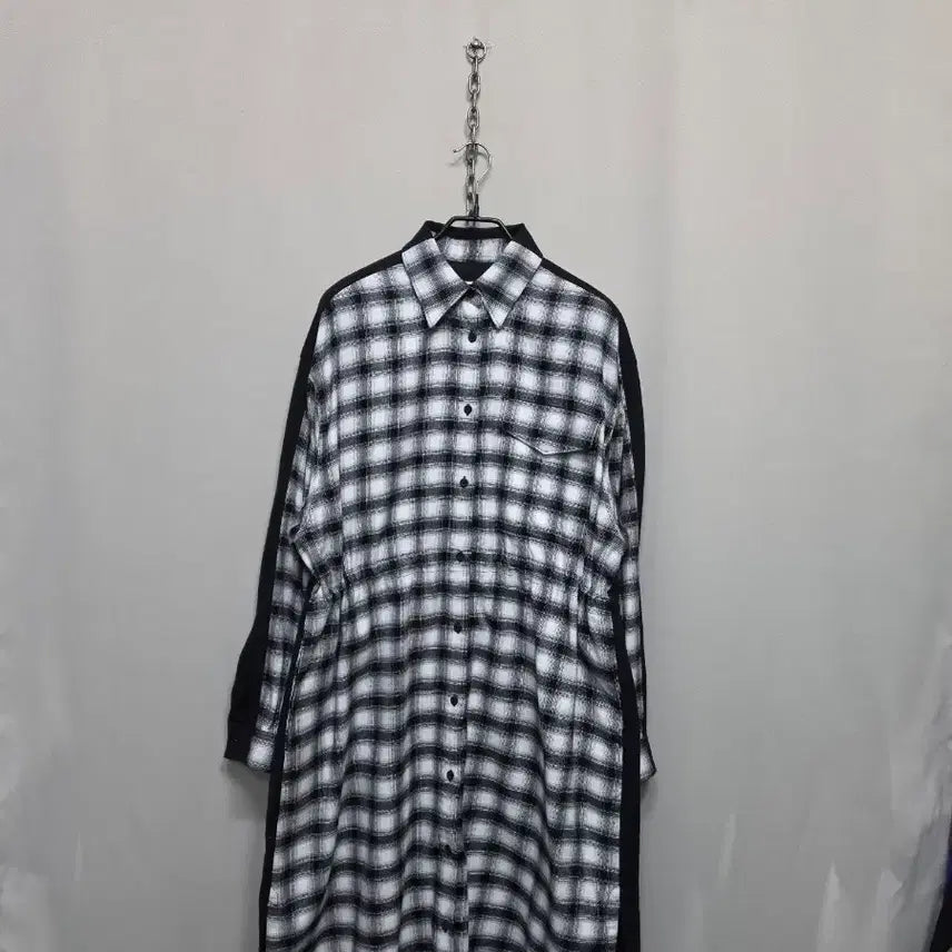 [BUNJANG] Calvin Klein Waist String Shirt Dress / 캐빈클라인 셔츠형 허리스트링 원피스