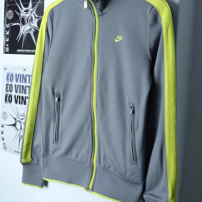 [BUNJANG] W(M) Nike Track Top Gray Old School Jacket / W(M) 나이키 집업져지 트랙탑 사이드라인 그레이 올드스쿨-17966