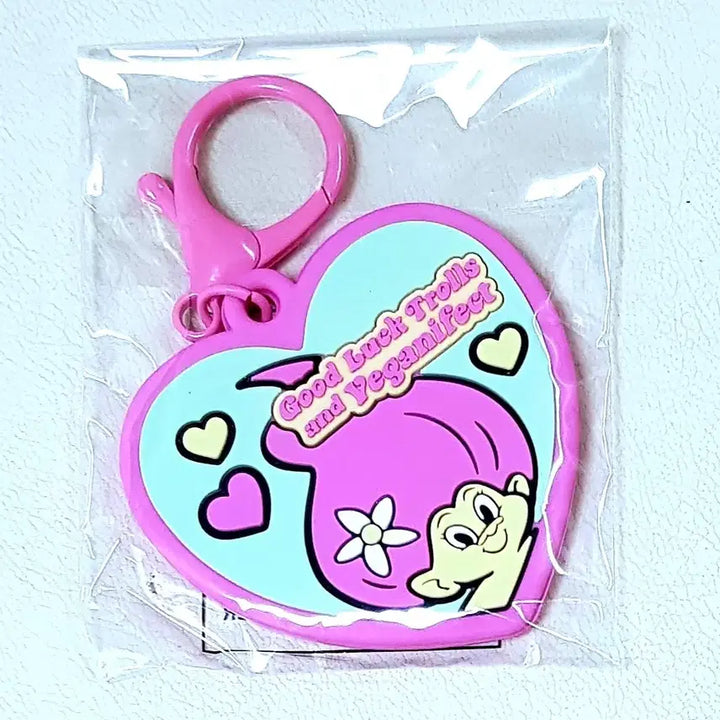 [BUNJANG] Disney Trolls Hand Mirror Keychain New / 디즈니 트롤 손거울 키체인 키링 새제품